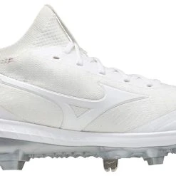 Hit After Hit Mizuno Pro Dominant Knit Men’s Spikes – White (320616) -Footwear Shop 320616 3