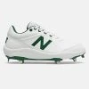 Hit After Hit New Balance – White/Green Low-Cut L3000v5 Metal Spikes (L3000OA5)