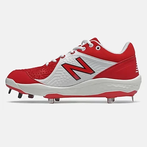 Hit After Hit New Balance – Red/White Low-Cut L3000v5 Metal Spikes (L3000TR5) 2 Hit After Hit New Balance – Red/White Low-Cut L3000v5 Metal Spikes (L3000TR5) - Image 2