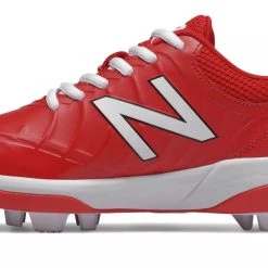 Hit After Hit New Balance 4040v5 Youth Molded Cleats – Red/White (J4040TR5)