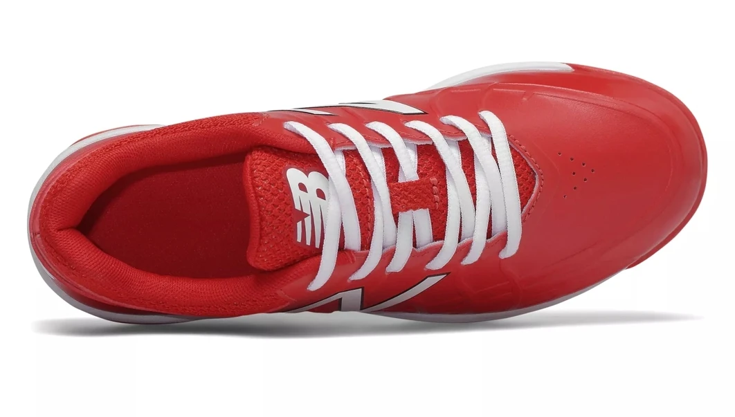 Hit After Hit New Balance 4040v5 Youth Molded Cleats – Red/White (J4040TR5) 2 Hit After Hit New Balance 4040v5 Youth Molded Cleats – Red/White (J4040TR5) - Image 2