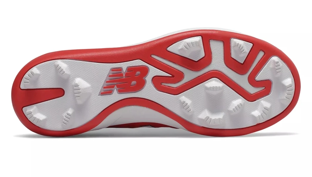 Hit After Hit New Balance 4040v5 Youth Molded Cleats – Red/White (J4040TR5) 3 Hit After Hit New Balance 4040v5 Youth Molded Cleats – Red/White (J4040TR5) - Image 3