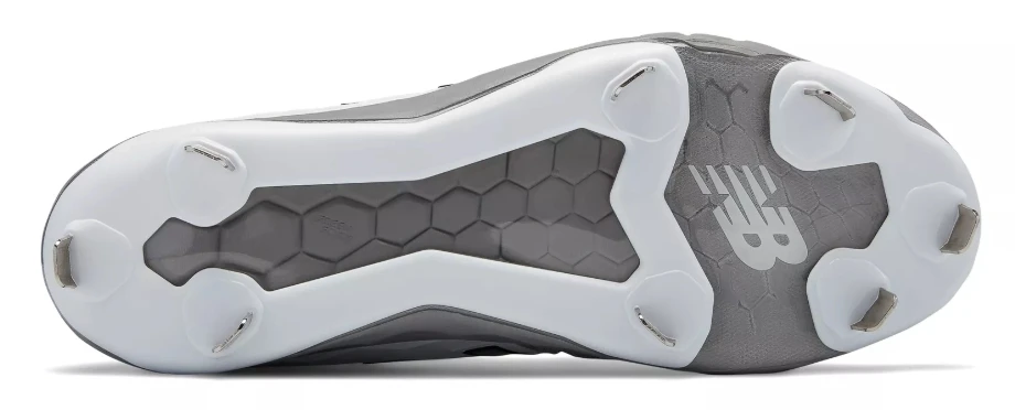 Hit After Hit New Balance – Grey/White Low-Cut L3000v4 Metal Spikes (L3000GW4) 2 Hit After Hit New Balance – Grey/White Low-Cut L3000v4 Metal Spikes (L3000GW4) - Image 2