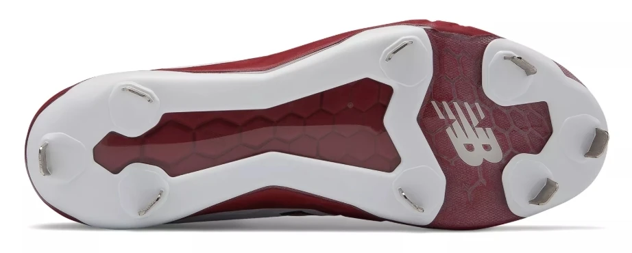 Hit After Hit New Balance – Cardinal/White Low-Cut L3000v4 Metal Spikes (L3000MW4) 2 Hit After Hit New Balance – Cardinal/White Low-Cut L3000v4 Metal Spikes (L3000MW4) - Image 2