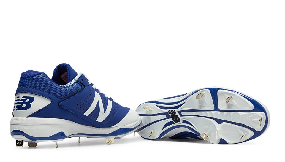 Hit After Hit New Balance – Blue/White Low 4040v3 Baseball Spikes (L4040AB3) 2 Hit After Hit New Balance – Blue/White Low 4040v3 Baseball Spikes (L4040AB3) - Image 2