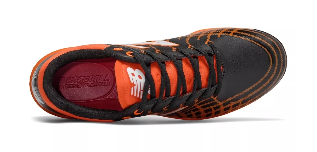 Hit After Hit New Balance 4040v5 Metal Spikes – Black/Orange (L4040BO5) 2 Hit After Hit New Balance 4040v5 Metal Spikes – Black/Orange (L4040BO5) - Image 2