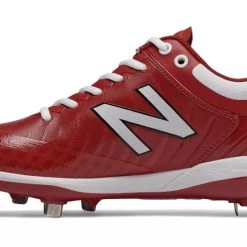 Hit After Hit New Balance 4040v5 Metal Spikes – Cardinal/White (L4040MW5)