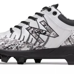 Hit After Hit New Balance 4040v5 Adult Molded Cleats – White/Black (PL4040C5)