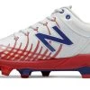 Hit After Hit New Balance 4040v5 Adult Molded Cleats – Red/White/Blue (PL4040PR)