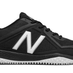 Hit After Hit New Balance – Black/White 4040v4 Baseball Turf Shoes (T4040BK4)